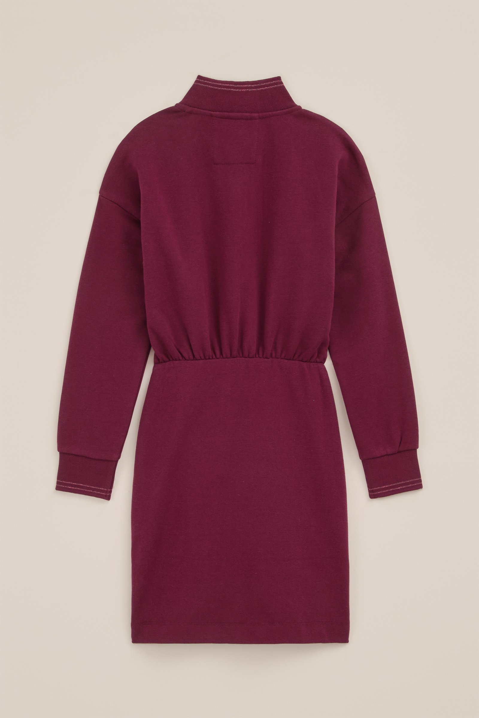 Meisjes jurk met embroidery WE Fashion Bordeauxrood