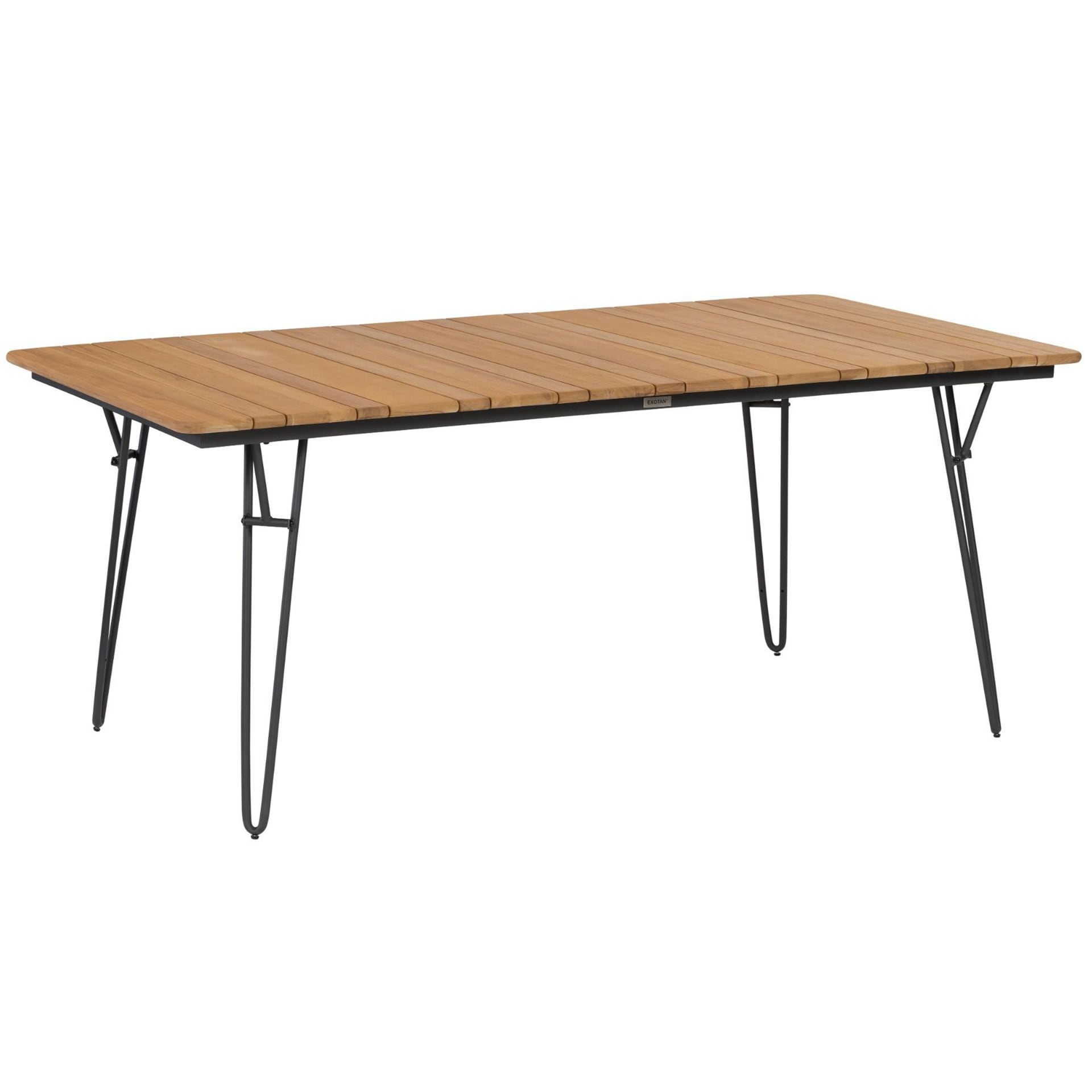 Gartentisch SLIMM 180 x 100 cm Teak naturfarbig