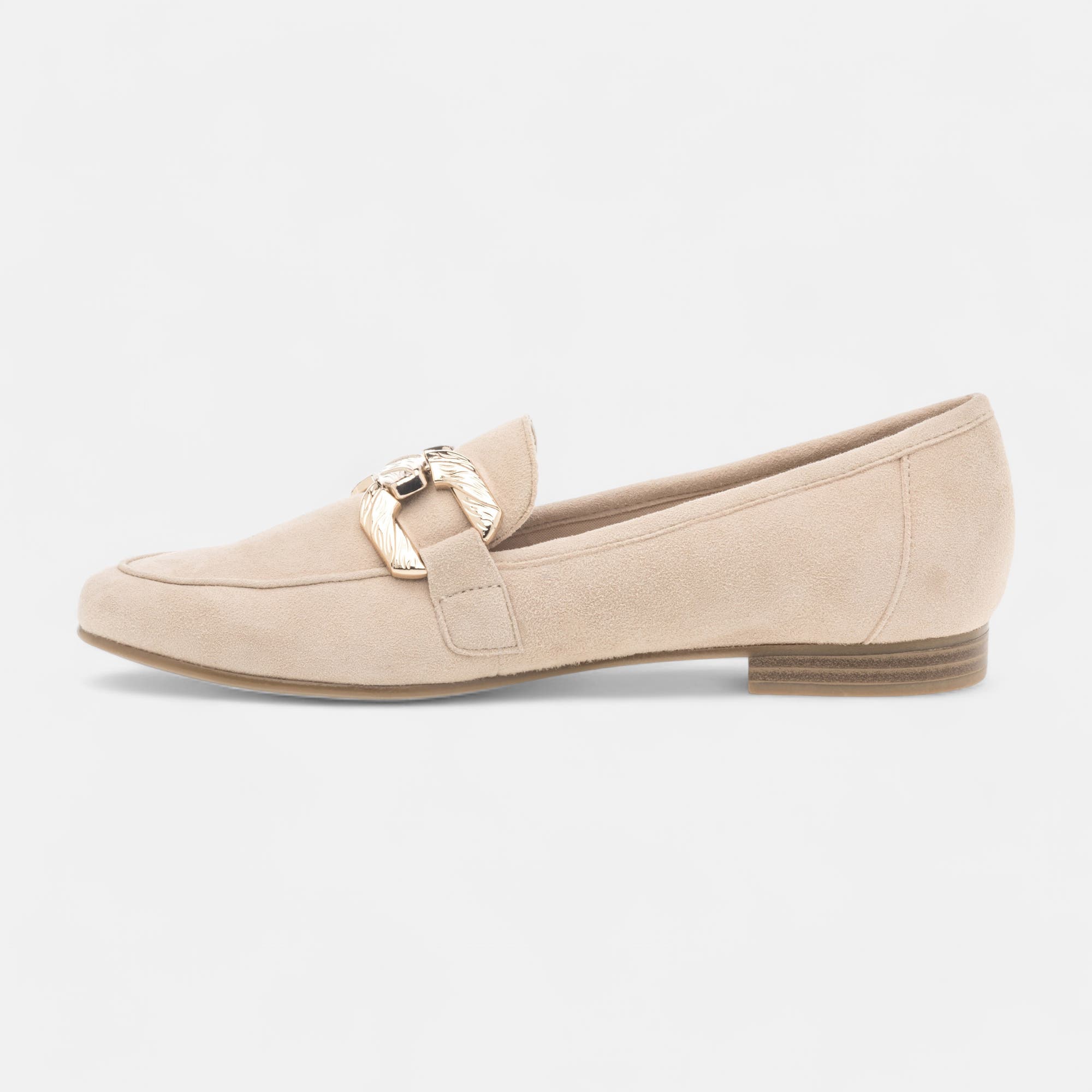 Mocassins Femme en cuir beige