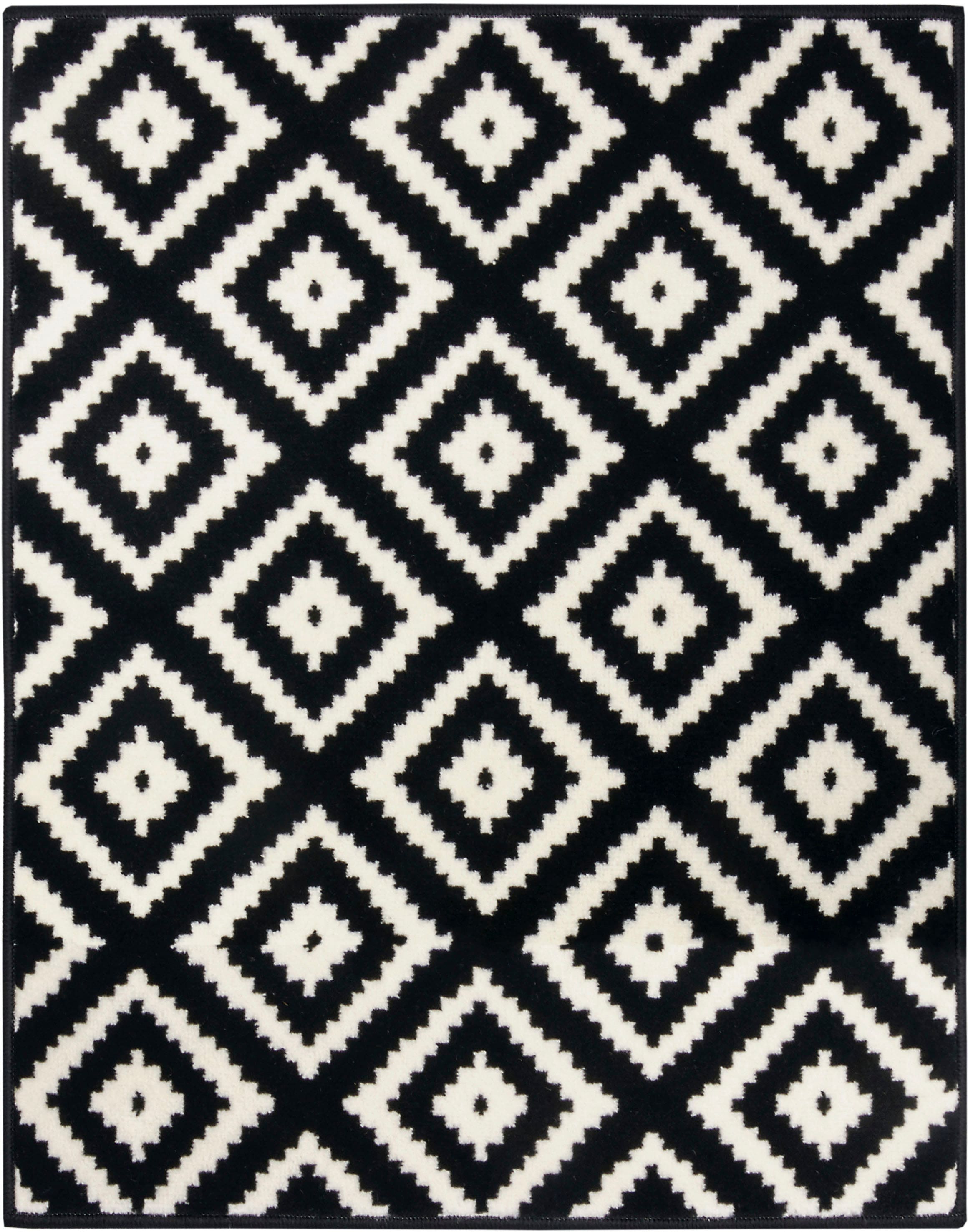 HANSE Home Teppich »Raute« rechteckig 9 mm Höhe Läufer, Kurzflor, Skandi, Raute, Wohnzimmer, Schlafzimmer, Flur