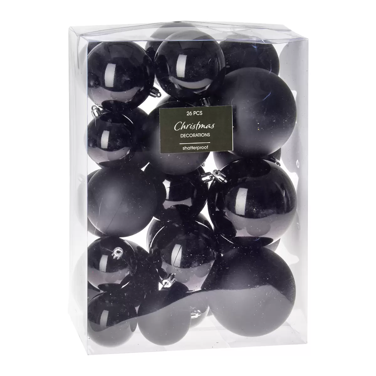 Weihnachtskugel X-mas Schwarz