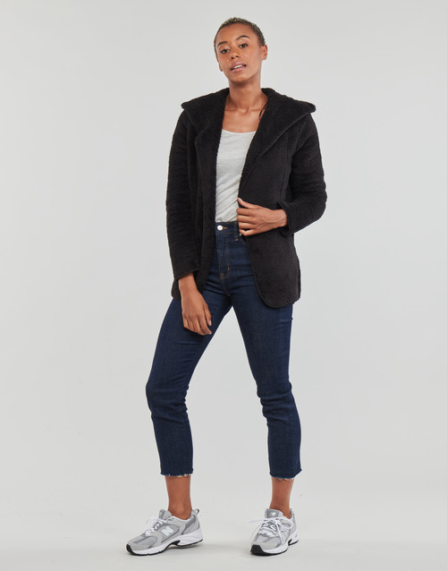Only - ONLCONTACT HOOD SHERPA COAT CC OTW - Noir