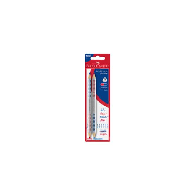 2 Silbentrennstife - Jumbo Grip - Bicolor - blau /rot