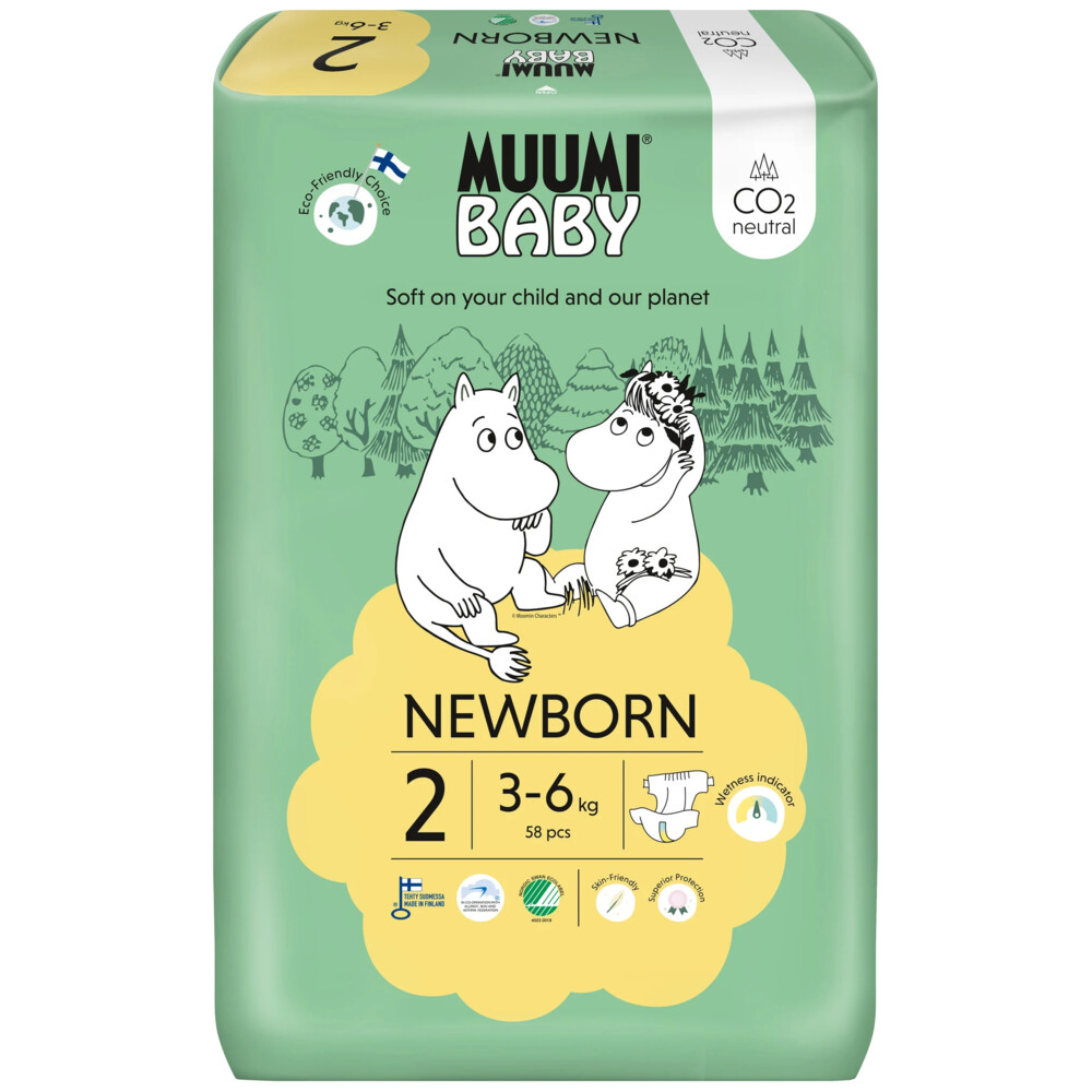 Moomin Ecologische Luiers Maat 2 Mini56 stuks