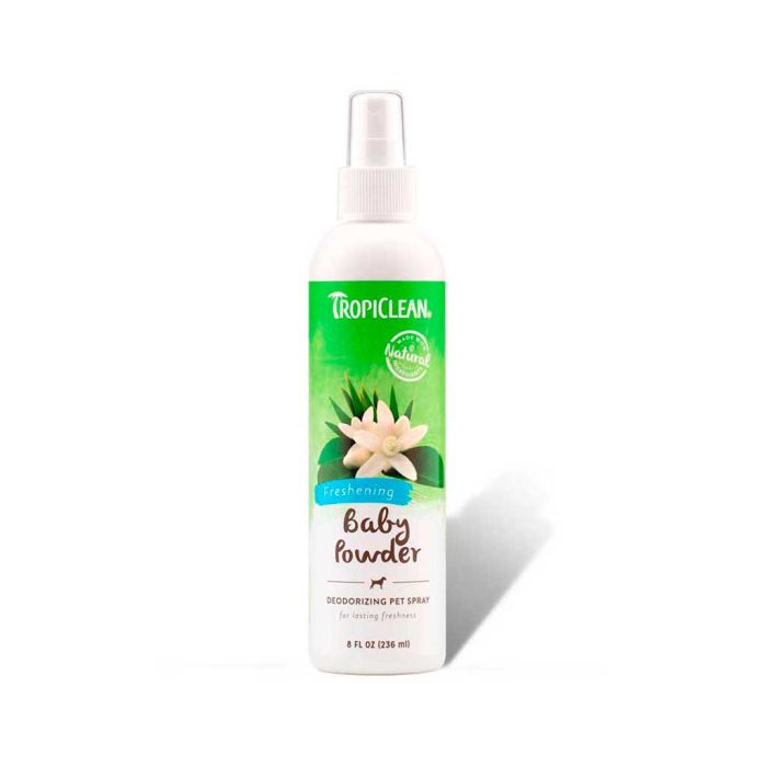 Desodorante em spray Tropiclean Baby Powder 236 ml