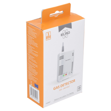 Elro FGA-13410 gasmelder voor Aardgas/Propaan/Butaan