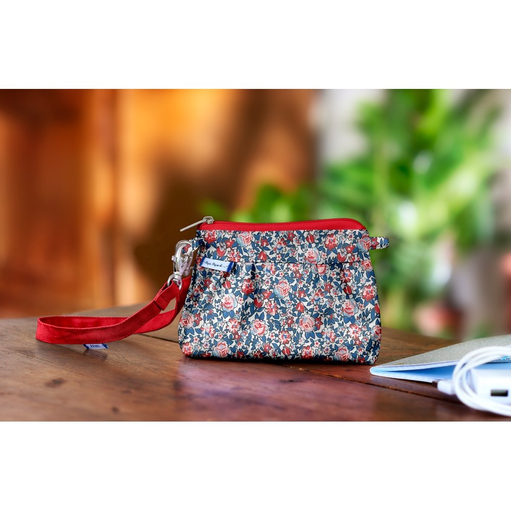 Mini Pochette Plissée London Fleuri