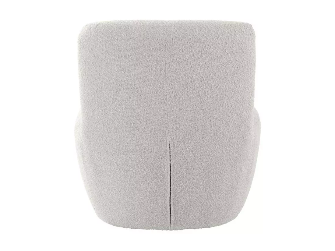 Chaise lounge en tissu bouclette Ada