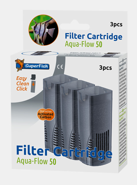 Superfish Aqua-Flow 50 Easy Click Filtercartridges