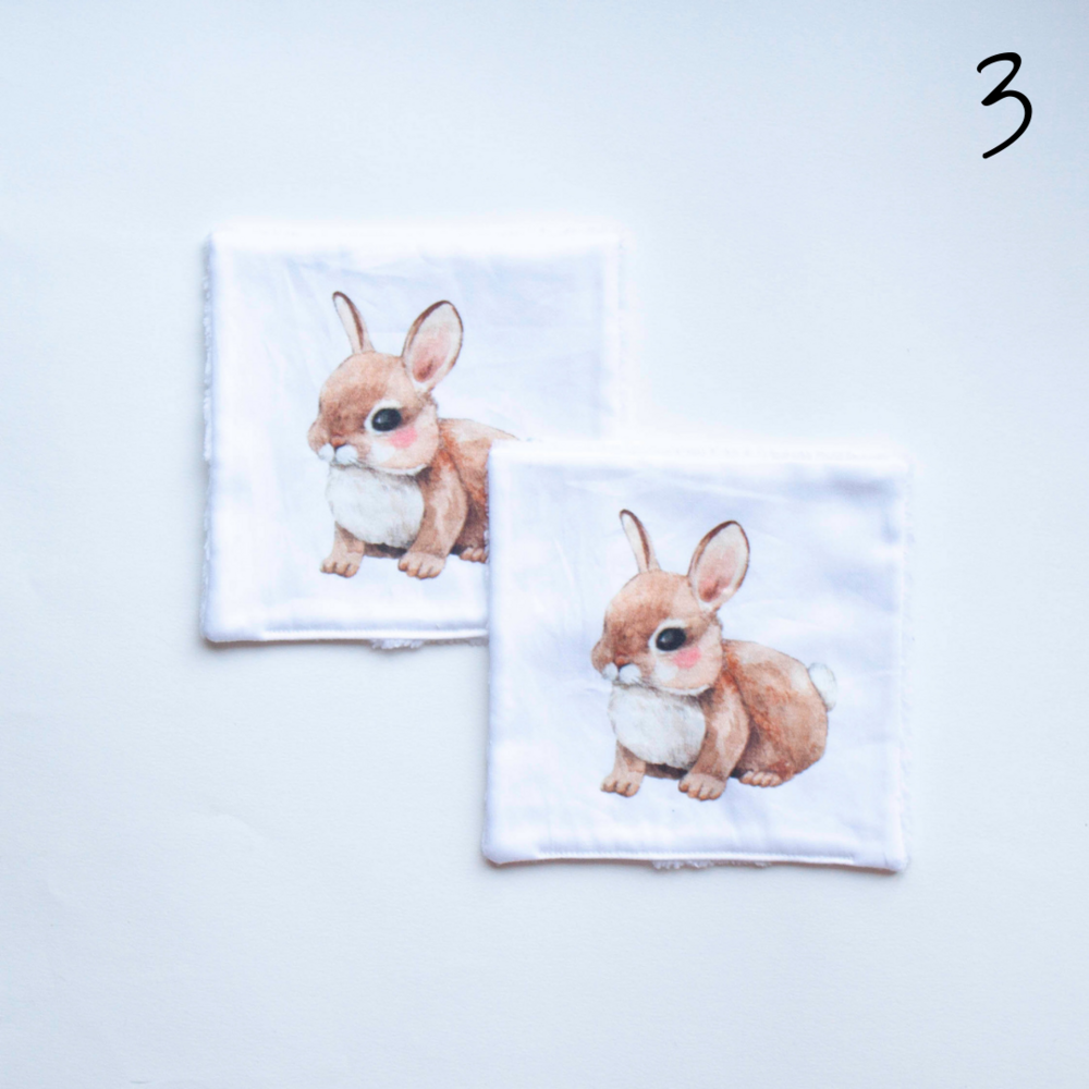 Lingettes lavables XL - lot de 2 - motif 3