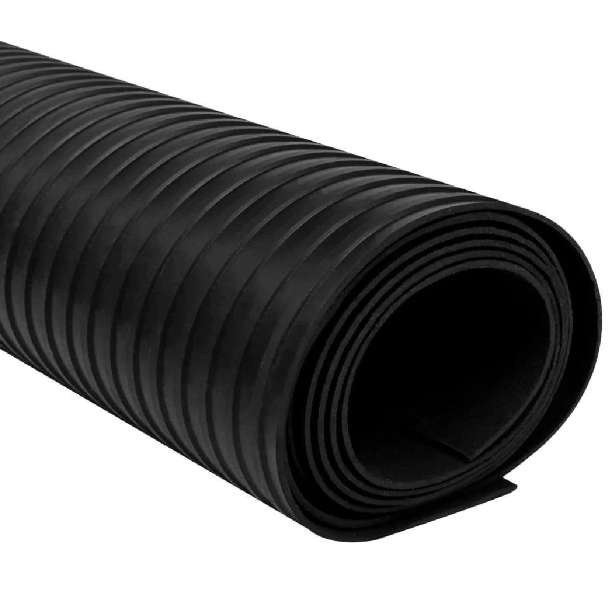 vidaXL Tapis antidérapant 2x1m - Caoutchouc à nervure