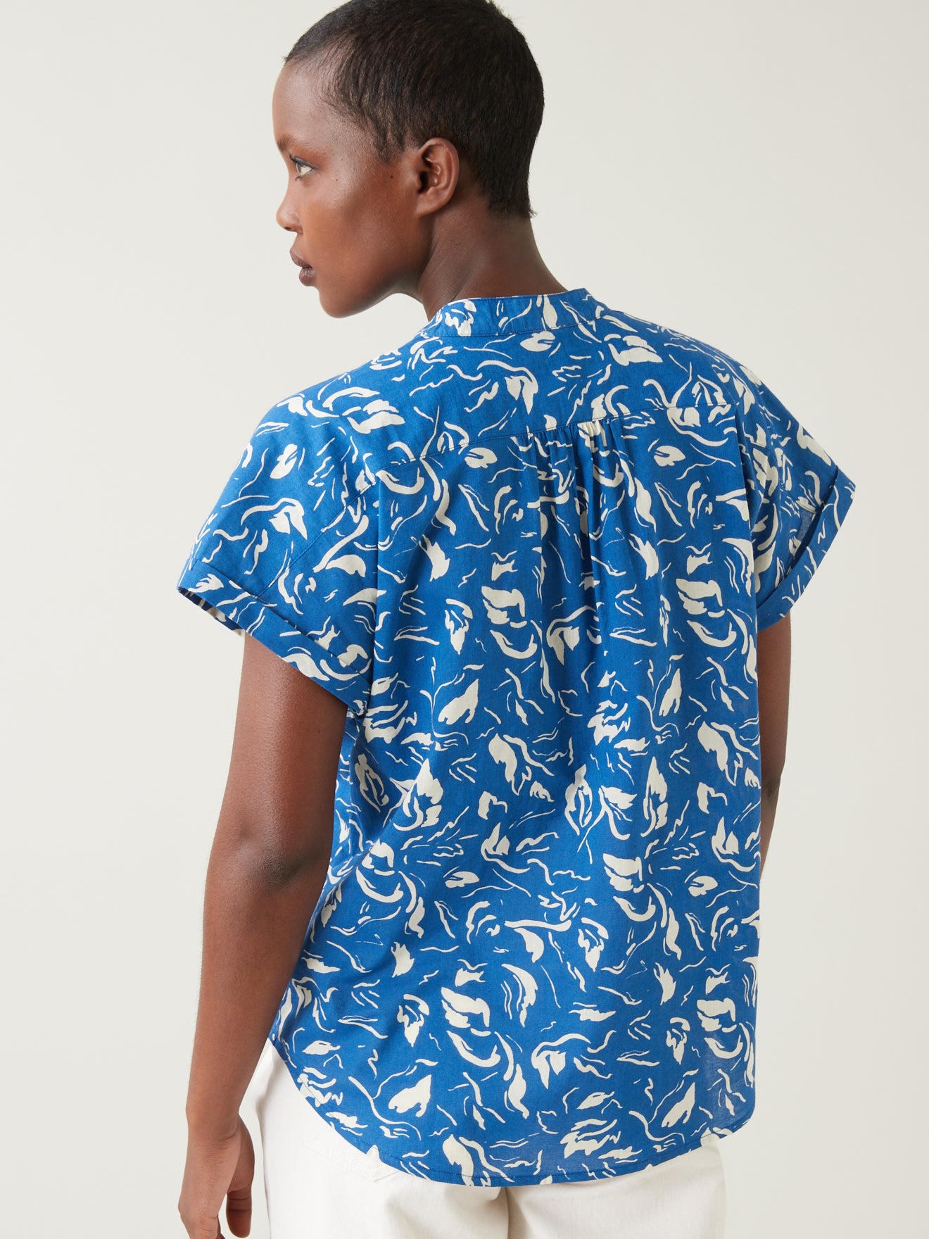 Top manches courtes femme imprimé Iris