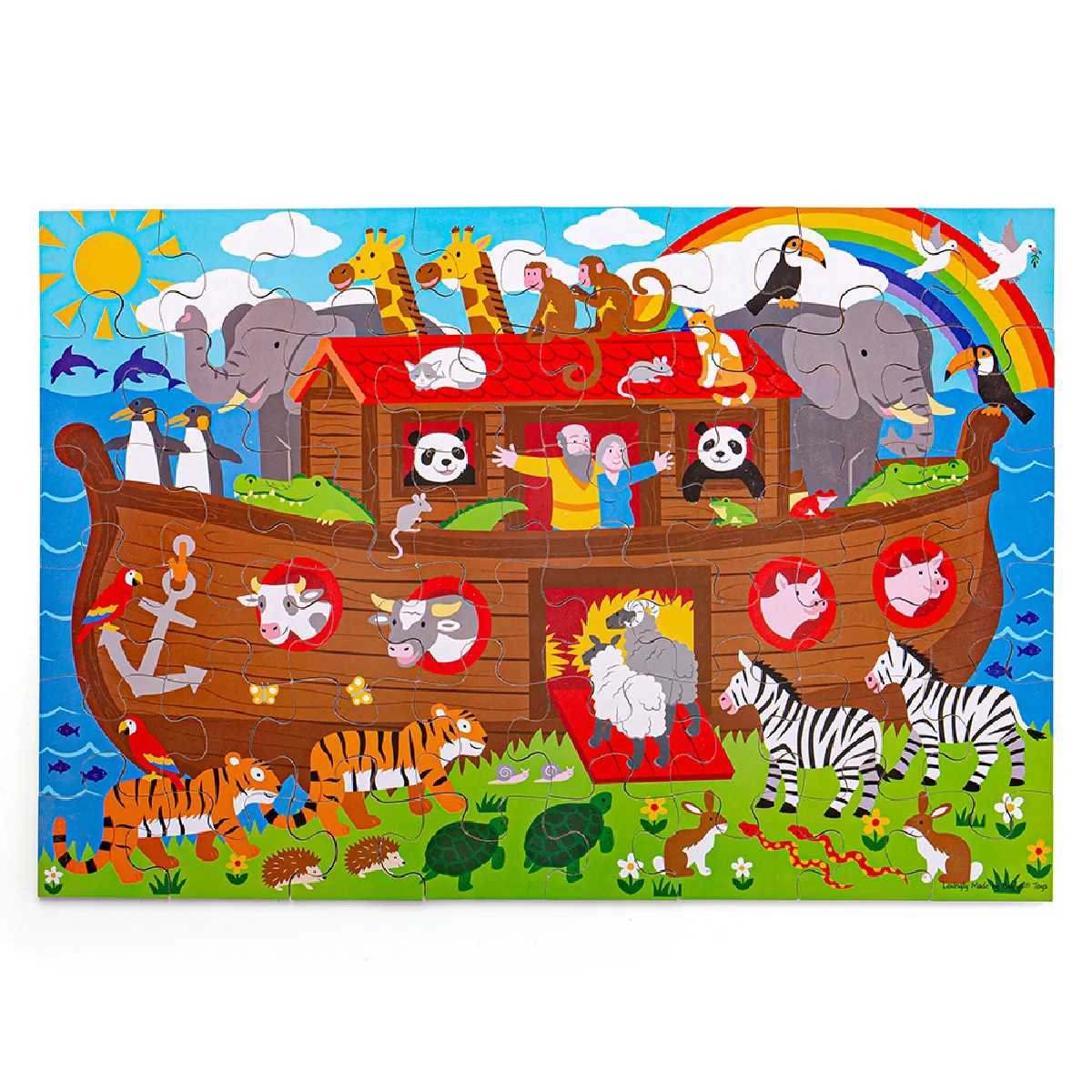 Bigjigs Toys Puzzle sol L'Arche de Noé