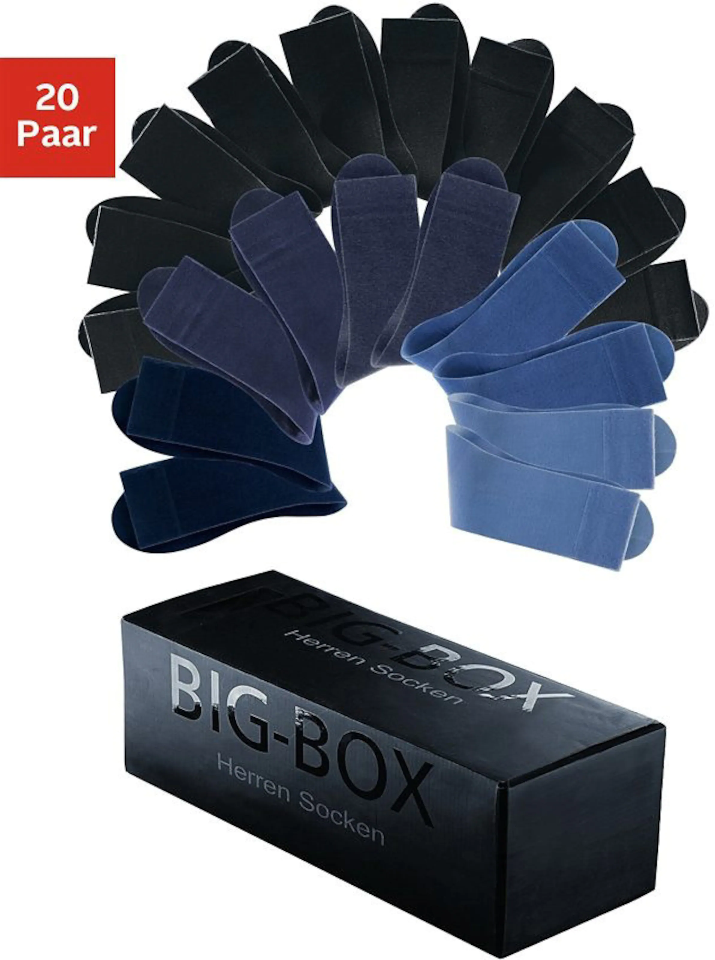 H.I.S Businesssocken in 10x schwarz, 10x blau