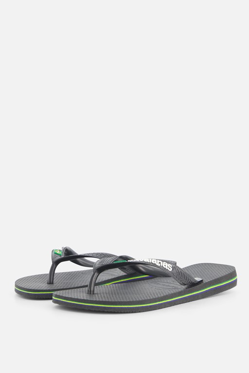 Havaianas Brasil zwart Rubber