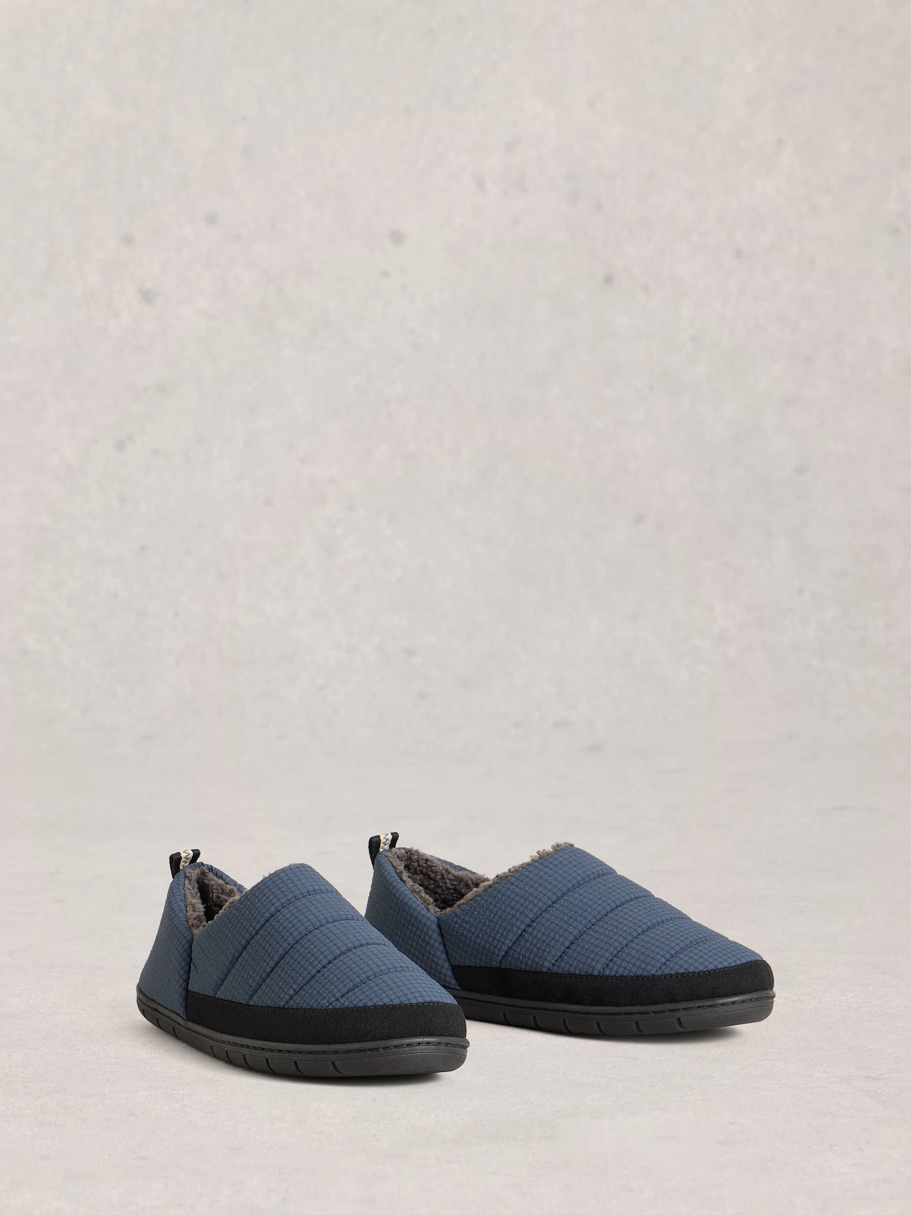 Blauwgroen - White Stuff - Nylon gewatteerde pantoffels