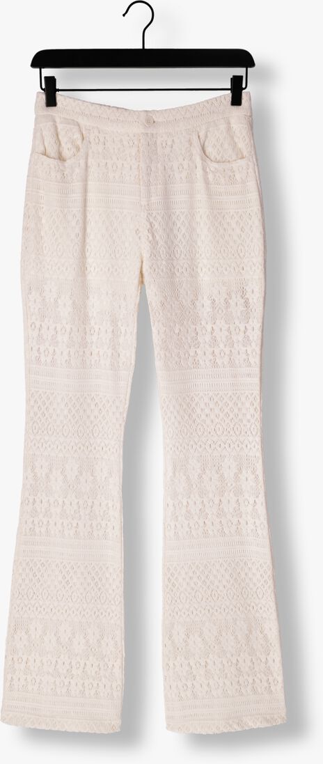 LIU JO creme liu jo pantalon pizzo macrame tp pants