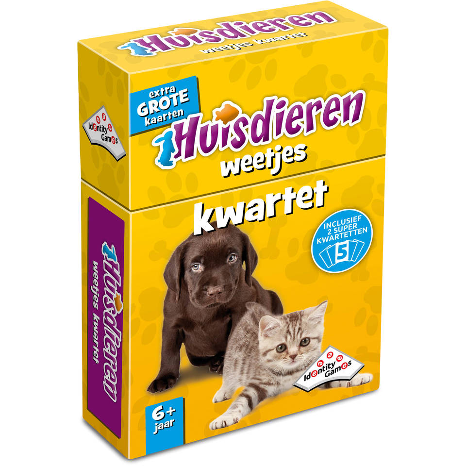 Huisdieren weetjes kwartet