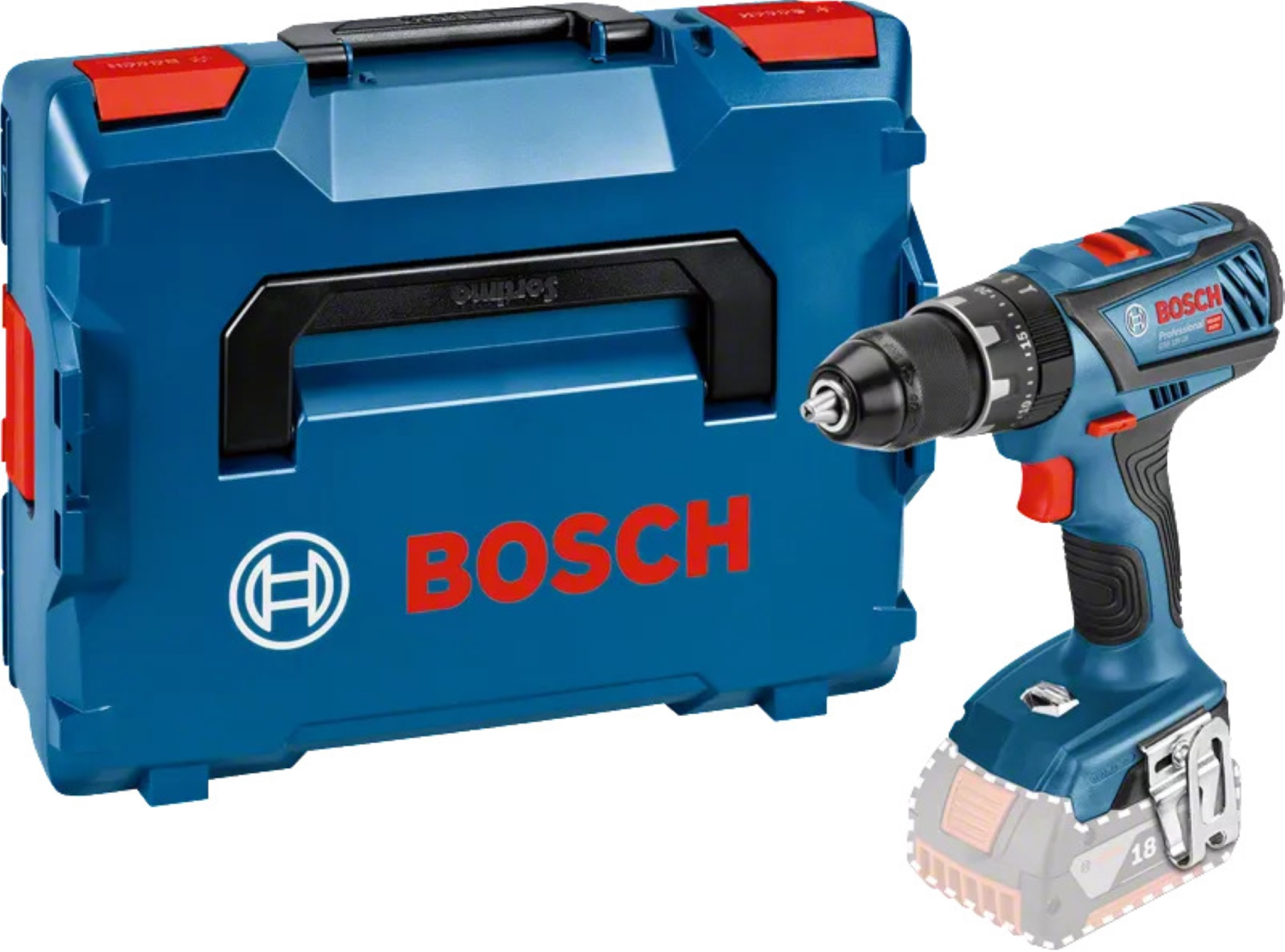 Bosch GSB 18V-28 18V Li-Ion accu klopboor- /schroefmachine body in L-Boxx
