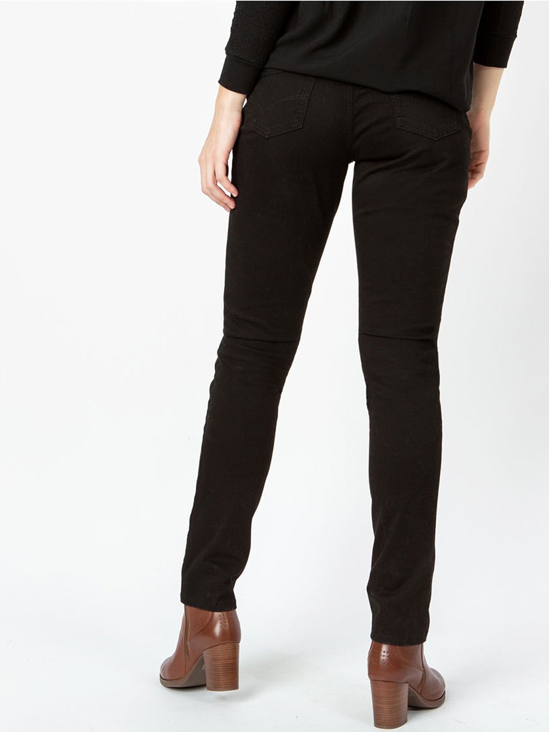 Pantalon Femme Ceinture Elastiquée Coton Biologique Noir