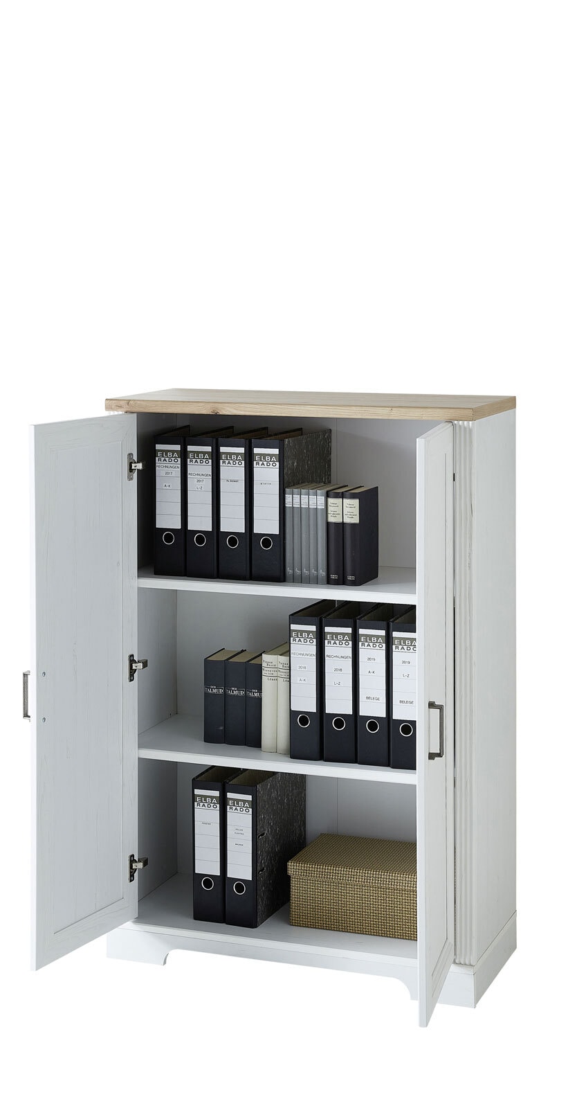 CASAVANTI Aktenschrank JASMIN 86 x 127 cm Pinie hell/ Artisan Eiche