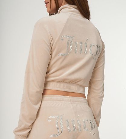 Juicy Couture Cardigan - Tasha - Velours - Brasilianisch Sand