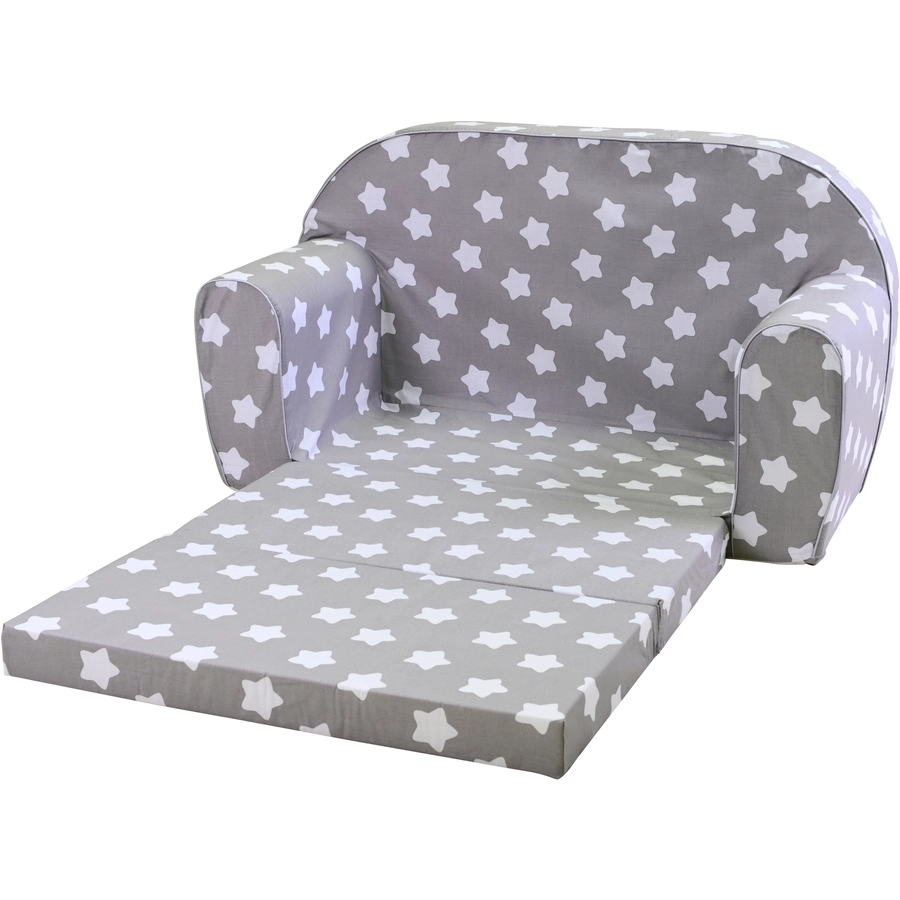 knorr toys® Kindersofa Grey white stars grau