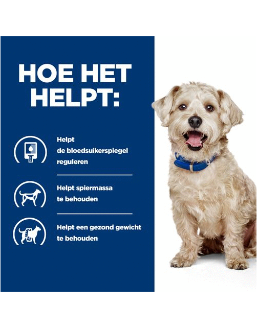 Hill's Prescription Diet W\/D Digestive\/Weight\/Diabetes Management Zak - Hondenvoer - Kip 10 kg