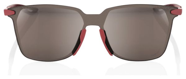 Lunettes 100% Legere Square Rouge / Mirroir Argent