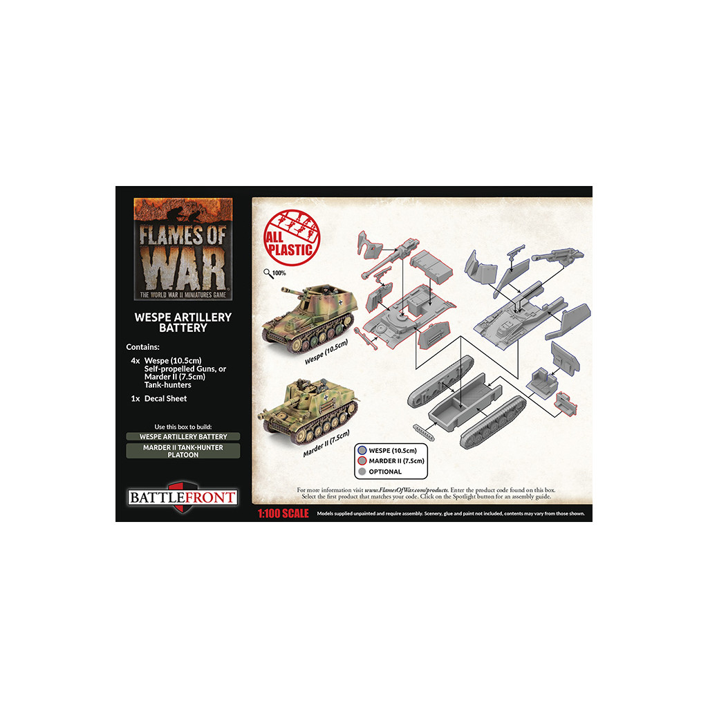 Flames of War - Wespe Artillery Battery