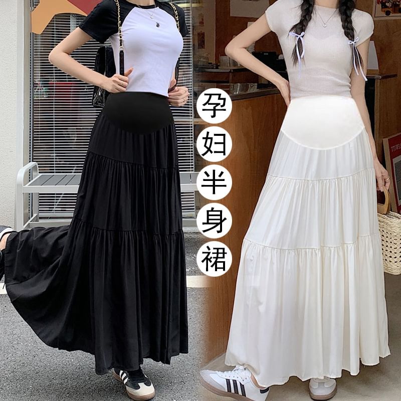 Levsayte - Maternity High Rise Plain Maxi A-Line Rok