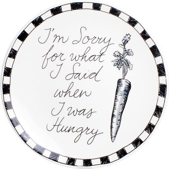 Blond Amsterdam bord Noir I'm Sorry wit / zwart D 22 H 1