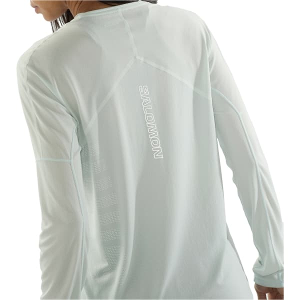 T-shirt trail SALOMON SENSE AERO LS TEE GFX W MISTY BLUE