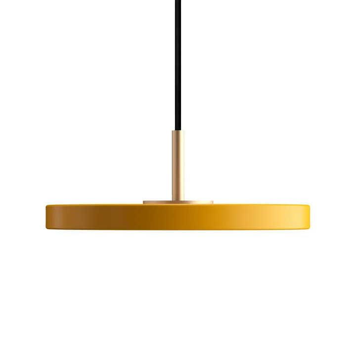 Umage - Asteria Micro LED-Pendelleuchte V2, Messing / safrangelb