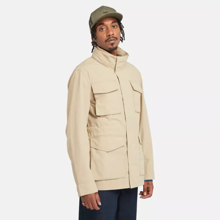Veste militaire résistante à l'eau pour homme en beige