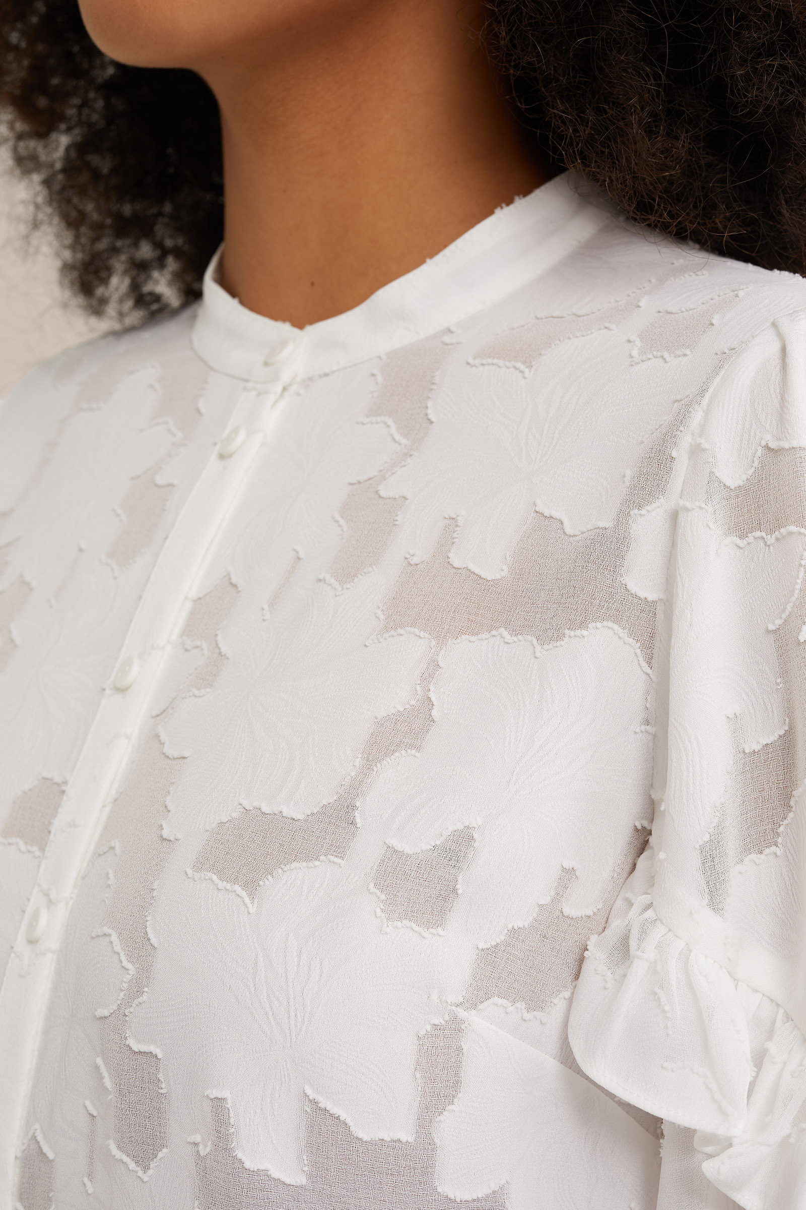 blouse met jacquard-dessin WE Fashion Wit