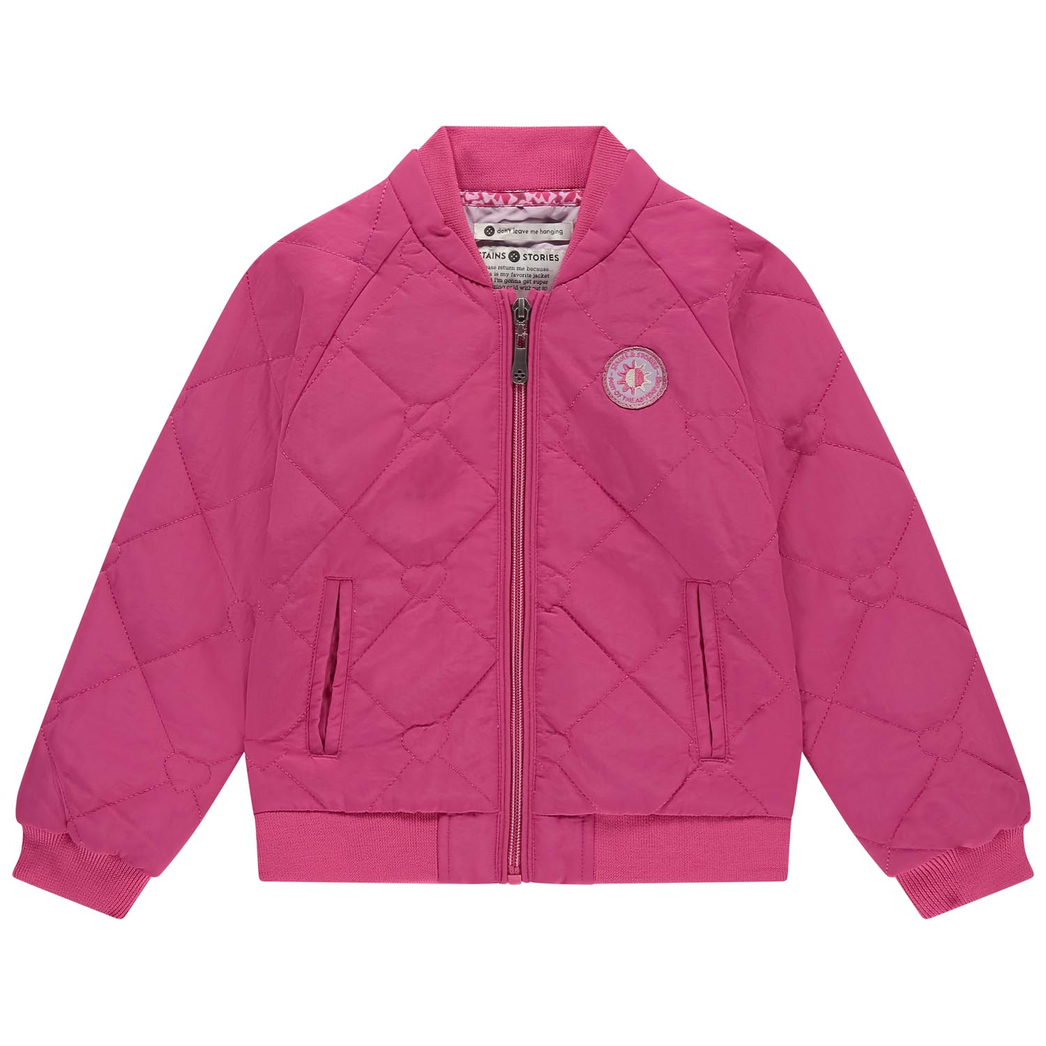 stains and stories peuter jas lange mouwen  roze