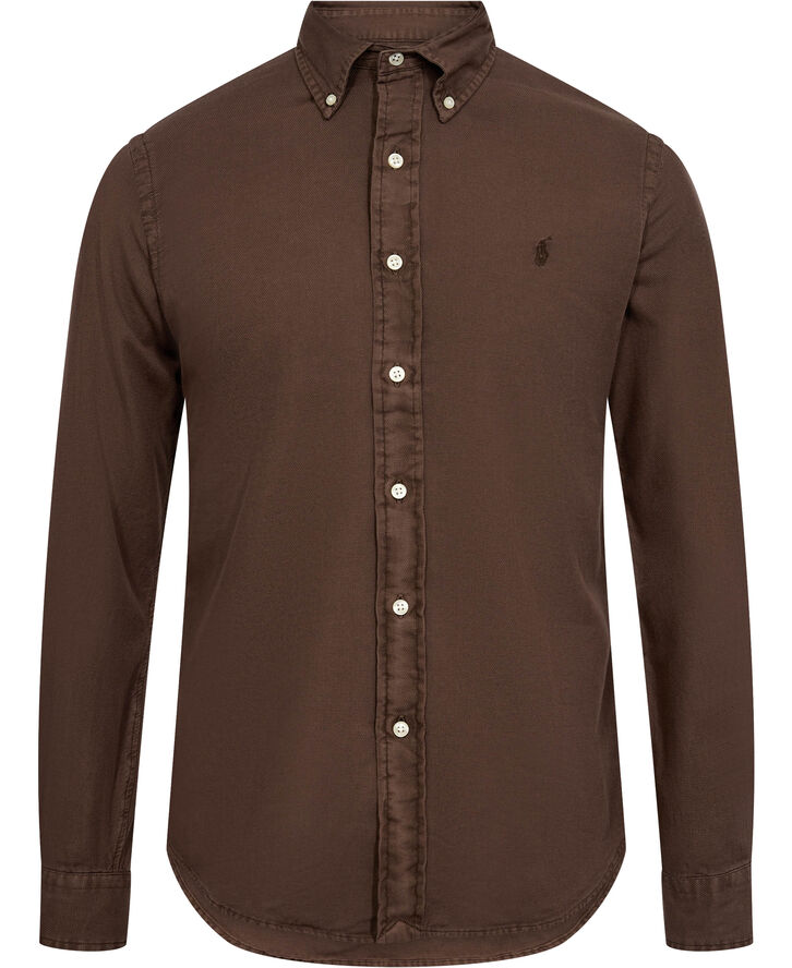 Polo Ralph Lauren GARMENT DYED DOBBY-CUBDPPCS Nutmeg brown