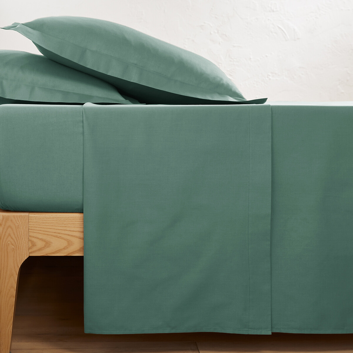 LA REDOUTE INTERIEURS<br>Effen plat laken em tergal, Cenário