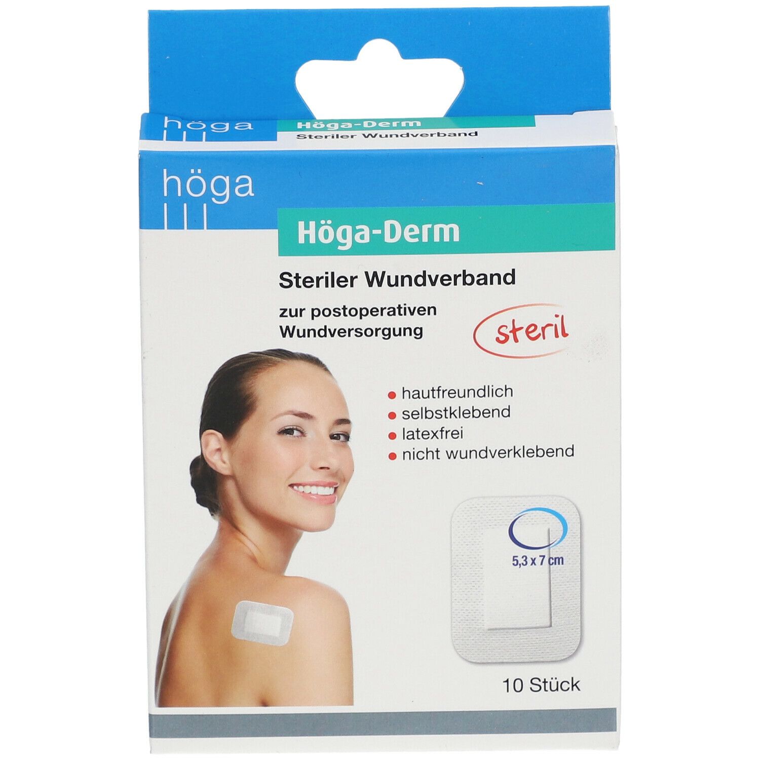 Höga-Derm steriler Wundverband 53 mm x 70 mm
