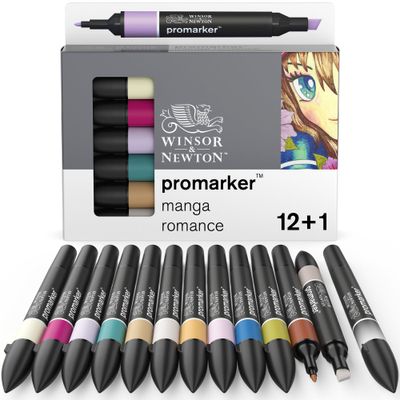 ProMarker Manga Romance - 12 Marqueurs double pointe
