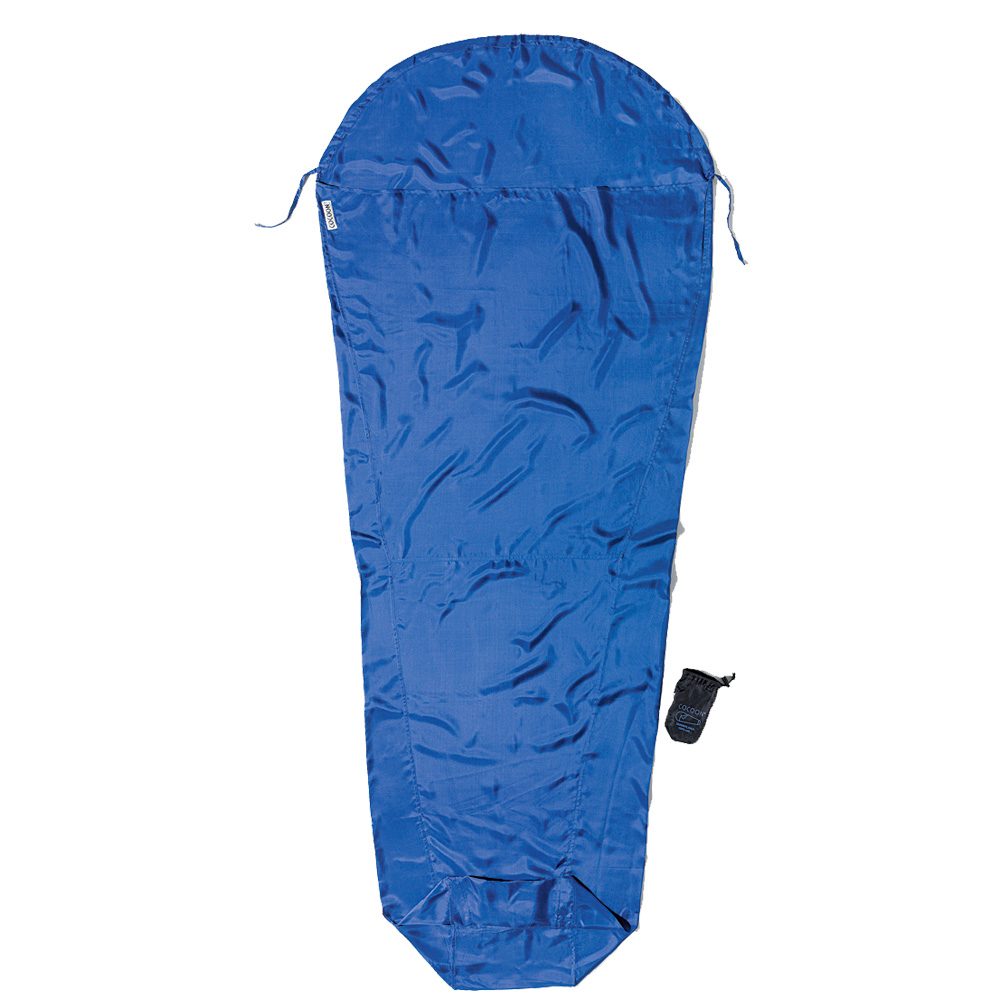 Cocoon Mummy Liner Innenschlafsack Seide ultramarine blue
