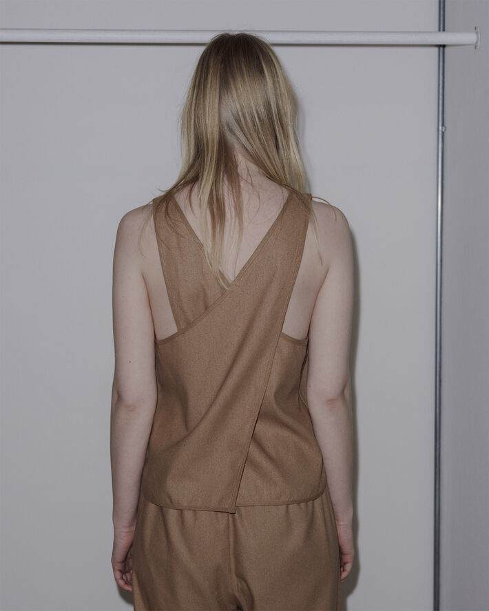 BASERANGE APRON TOP Bath brown