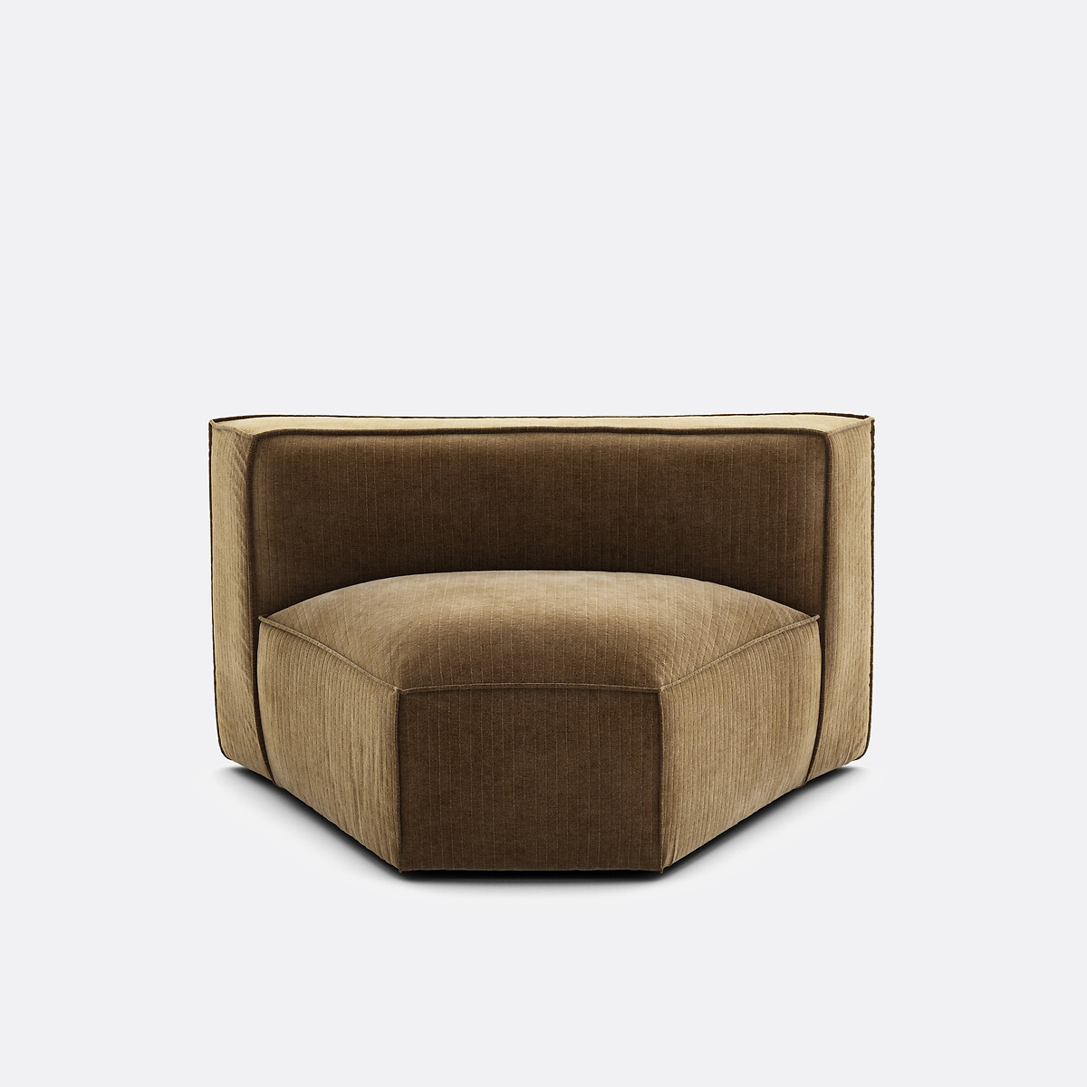 LA REDOUTE INTERIEURS<br>Canto modular aberto, veludo vintage Seven