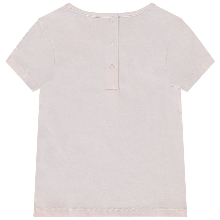 T-shirt manches courtes print fantaisie pour bébé fille - Rose