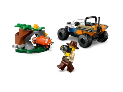 LEGO Jungleonderzoekers: rode panda-missie met terreinwagen (60424)