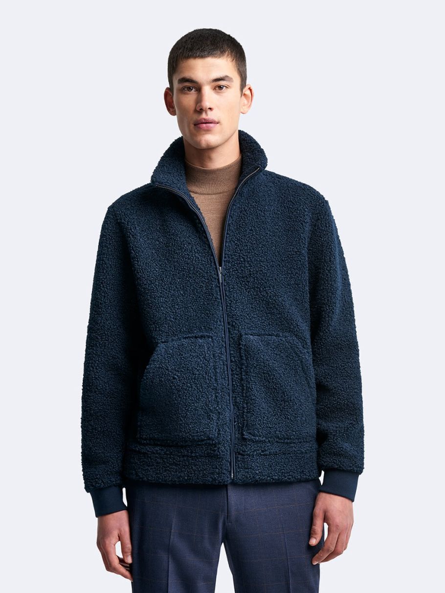 Blouson col montant uni