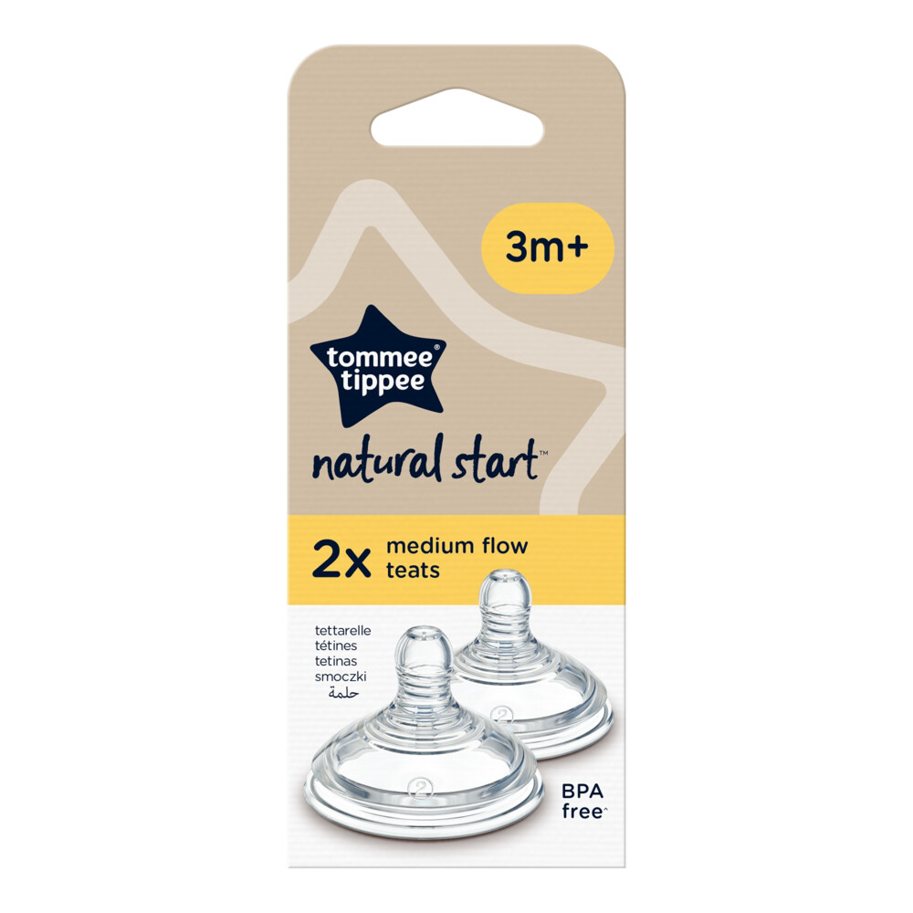 Tommee Tippee Closer to Nature Flesspeen 3+ mnd2 stuks