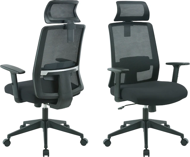 INOSIGN Bürostuhl »Tallard, Mesh Schreibtischstuhl, ergonomische Ausstattung« () verstellbare Kopfstütze, Lumbalstütze & Armlehnen