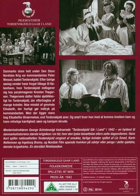 Tordenskjold gaar i Land - DVD